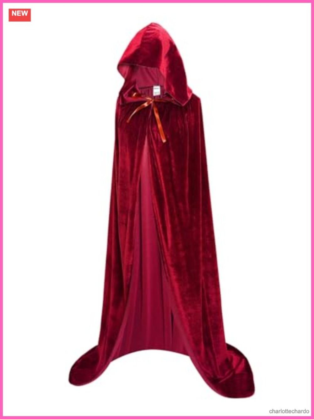 Unisex Full Length Hooded Robe Cloak Long Velvet Cape Cosplay Costume 59 inch